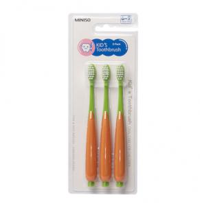 Set furce dhembesh Carrot-shaped Soft per femije Miniso, 3 cope