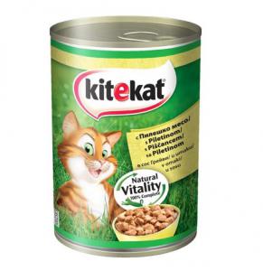 Ushqim per Mace me Mish Pule Kitekat 400 Gr