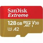 Extreme MicrosDXC 128GB +SD Adapter +Rescue Pro Deluxe 160MB/S A2 C10 V30 UHS-I U3 [16968]