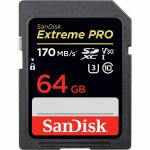 Extreme Pro SDXC CARD 64GB - 170MB/S V30 UHS-I U3 [16929]