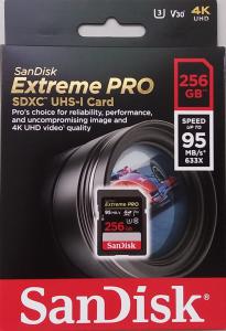 Karte Memorie SanDisk 256GB Extreme Pro SDXC UHS-I Card