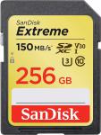Karte Memorie SanDisk 256GB Extreme SDXC UHS-I Card - C10, U3, V30, 4K UHD, SD Card