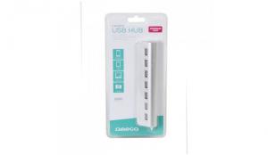 OMEGA USB 2.0 HUB 7 PORT ALUMINIUM [42849]