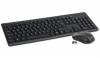 Set Tastiere US + Maus Omega OKM071B M-Media Wireless 2.4GHZ