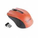 Mouse Gember 3 Buton Wireless Optical Nano Reciever 1200 DPI Red [08052]