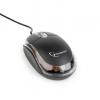 MOUSE GEMBIRD 3 BUTTON OPTICAL USB 1000DPI BLACK/TRANSPARENT [09146]