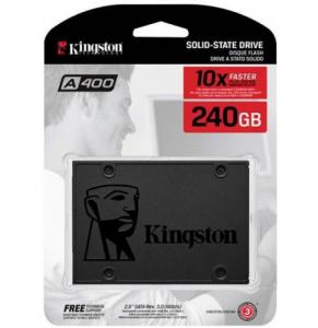 Kingston SSD 240GB A400 Series, 2.5" SATA III
