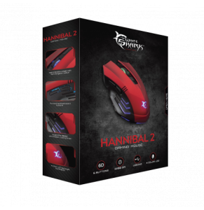 White Shark GAMING MOUSE GM-3006 HANNIBAL-2 Red / 3200 dpi