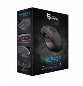 Mouse White Shark GAMING MOUSE GM-5005 MARCUS-2 Black/ 6.400 dpi