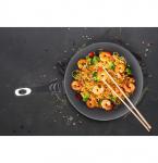 Tigan Wok Black Lava Stone, 28cm