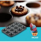 Tave 12 Mini Muffin FALAS 100 Forma per Embelsira Tescoma