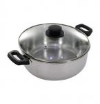Tenxhere me kapak qelqi 24 cm + 2 spatula FALAS