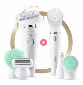 Depilator Ses 9300 3D Flex +face legepil wht/gold