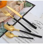Set servirje 24 pc Black/Gold