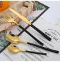 Set servirje 24 pc Black/Gold