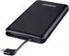 Power Bank S10000mAh Intenso Li-polymer Battery |SLIM | Integrated type C Cable Black [02622] EOL