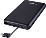 Power Bank S10000mAh Intenso Li-polymer Battery |SLIM | Integrated type C Cable Black [02622] EOL