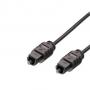 MediaRange MRCS133 Toslink to Toslink 2.2mm Diameter Optical Digital Audio Cable 1.5M - Black
