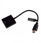 Kabell Gembrid Adaptor HDMI to VGA + 3.5 mm Audio