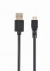 Kabell Gembrid Double-sided USB 2.0 AM to Micro-USB cable, 1 m, black [07779]