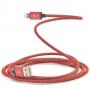 Kabell Platinet USB for Apple Lightning Fabric Braided Cable 2M Portokalli