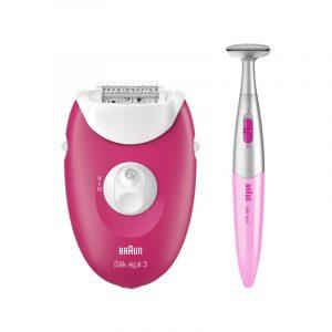 Depilator Braun SE 3420 + Bikini Trimer Red Led