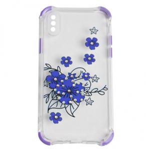Kase transparente me lule per Samsung