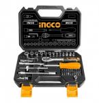Komplet Kriketi 1/4″ 45 Pcs HKTS14451 Ingco