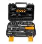 Komplet Kriketi 1/4″ 45 Pcs HKTS14451 Ingco