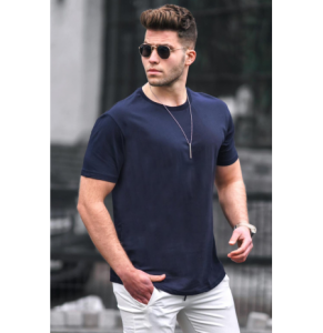 T-Shirt Blu per Meshkuj Madmex 4951