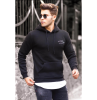 Hoodie per Meshkuj ne Ngjyre te Zeze Madmext 4395