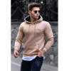 Hoodie per Meshkuj Ngjyre Kamel Madmext 4395