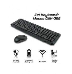 Set Tastiere dhe Mouse WIERELES CMK-328