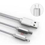 Fishe LDNIO 2in1 Micro USB & Lightning 1.1m LC86