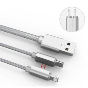 Fishe LDNIO 2in1 Micro USB & Lightning 1.1m LC86