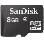 Karte Memorie SanDisk 8GB Micro SDHC me Adaptor