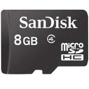 Karte Memorie SanDisk 8GB Micro SDHC me Adaptor