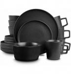 Set pjatash qeramike 16 pcs Black