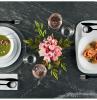 Set pjatash te cekta White Moon 6 cope 20 cm