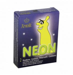 Prezervativ Amor Neon (2 cope)