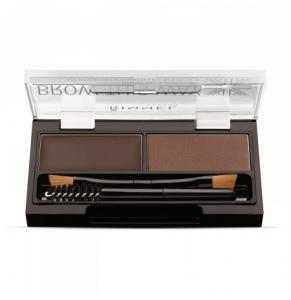 Kit Puder per Vetullat Rimmel London Dark Brown