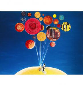 Pikture 90x60cm My universe plays Art